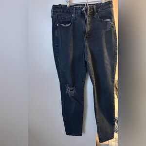 Old Navy Women's Distressed Dark Jeans